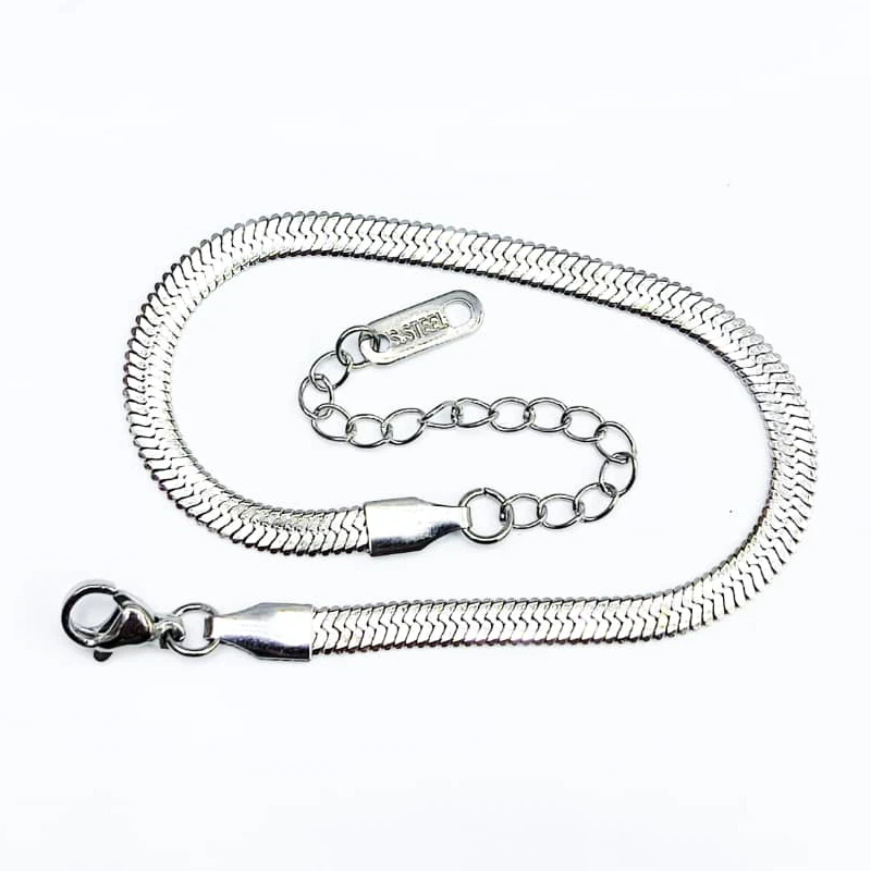 bracelet-code-3101826 دستبند ماری 4 میلی متر کد 3101826 طول دستبند 17 سانتیمتر همراه با یدک 24 سانتیمتر