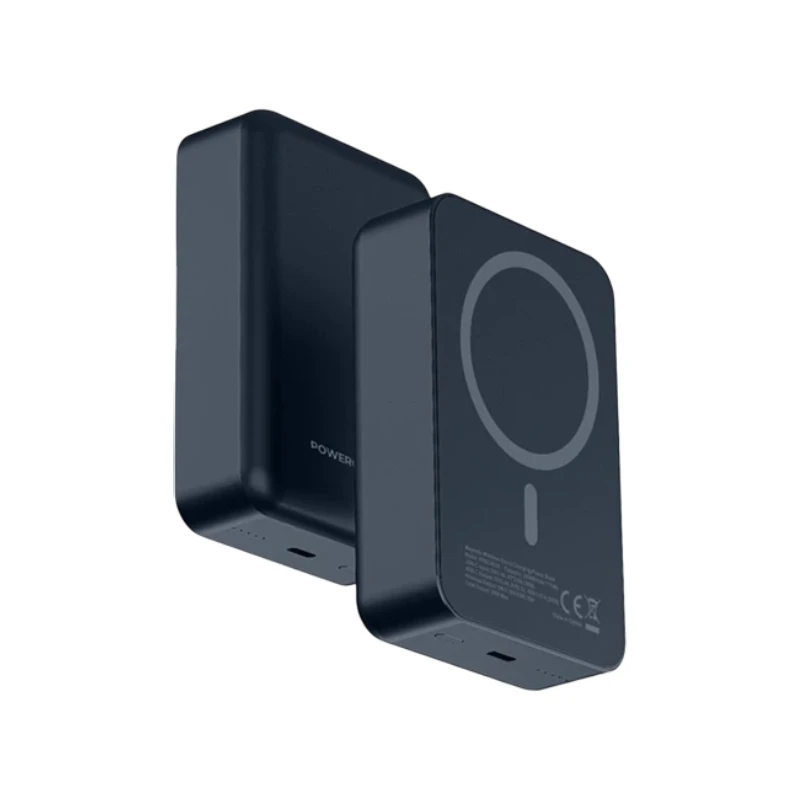 powerology-magsafe-aluminum-power-bank پاوربانک مگ سیف پاورولوژی مدل PPBCHA33 ظرفیت 20000 mAh Powerology 20000 mAh Magsafe Aluminum Power Bank Model PPBCHA33 پشتیبانی از مگ سیف ظرفیت باتری 20000 خروجی 20 وات شارژ وایرلس 15 وات