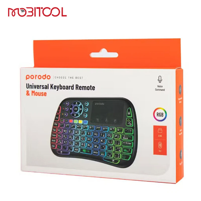 کیبورد تاچ پد دار پرودو مدلPD-MWKTC-BK