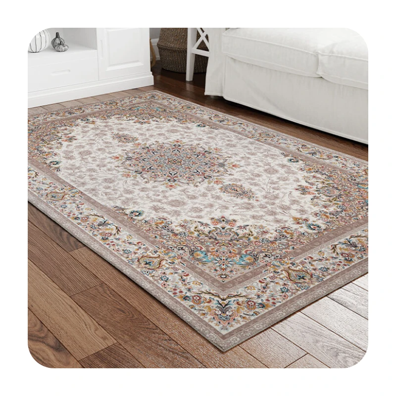 روفرشی کش دار نخ ابریشم کارینا مدل C38 سایز 6 متری