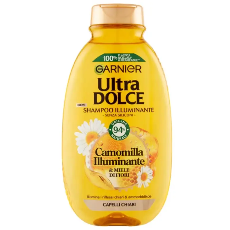 شامپو عسل و بابونه گارنیه Garnier اولترادو Ultra Dolceدرخشان کننده