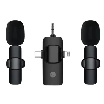 ست میکروفون یقه ای بی سیم مدل K-15