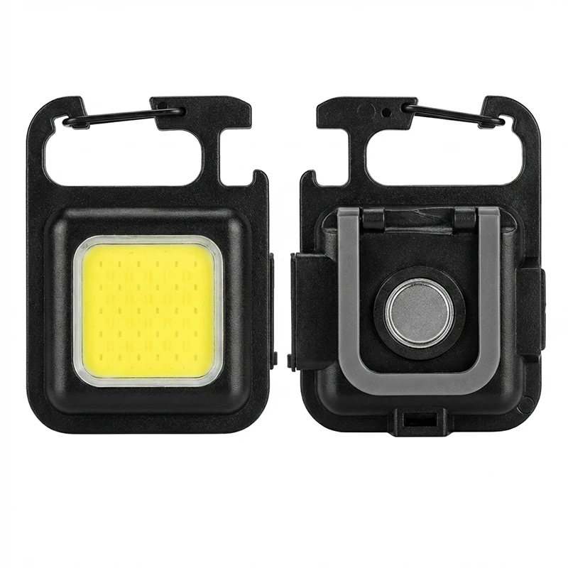 جاسویچی چراغ شارژی COB چند کاره مدل Keychain Light