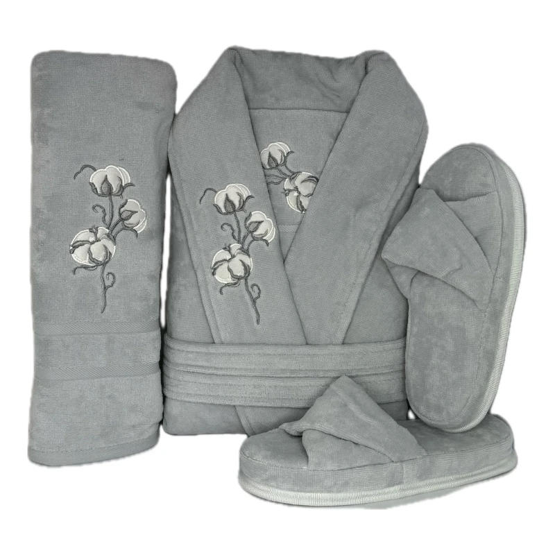 belinda-5-piece-single-towel-set-light.png حوله نیم ست یکنفره 5 تکه بلیندا رنگ طوسی روشن سایز لارج Belinda 5-piece single towel set, light gray